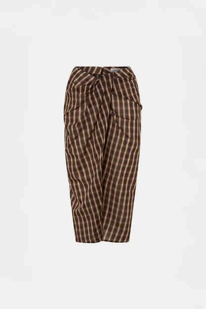 Camilla & Marc | Mannix Midi Skirt - Chocolate Check