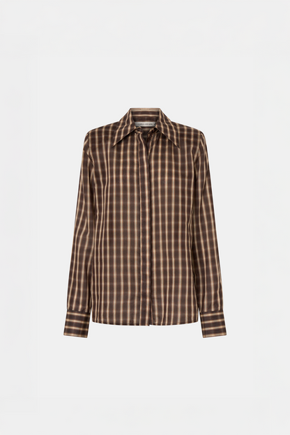 Camilla & Marc | Mannix Shirt - Chocolate Check