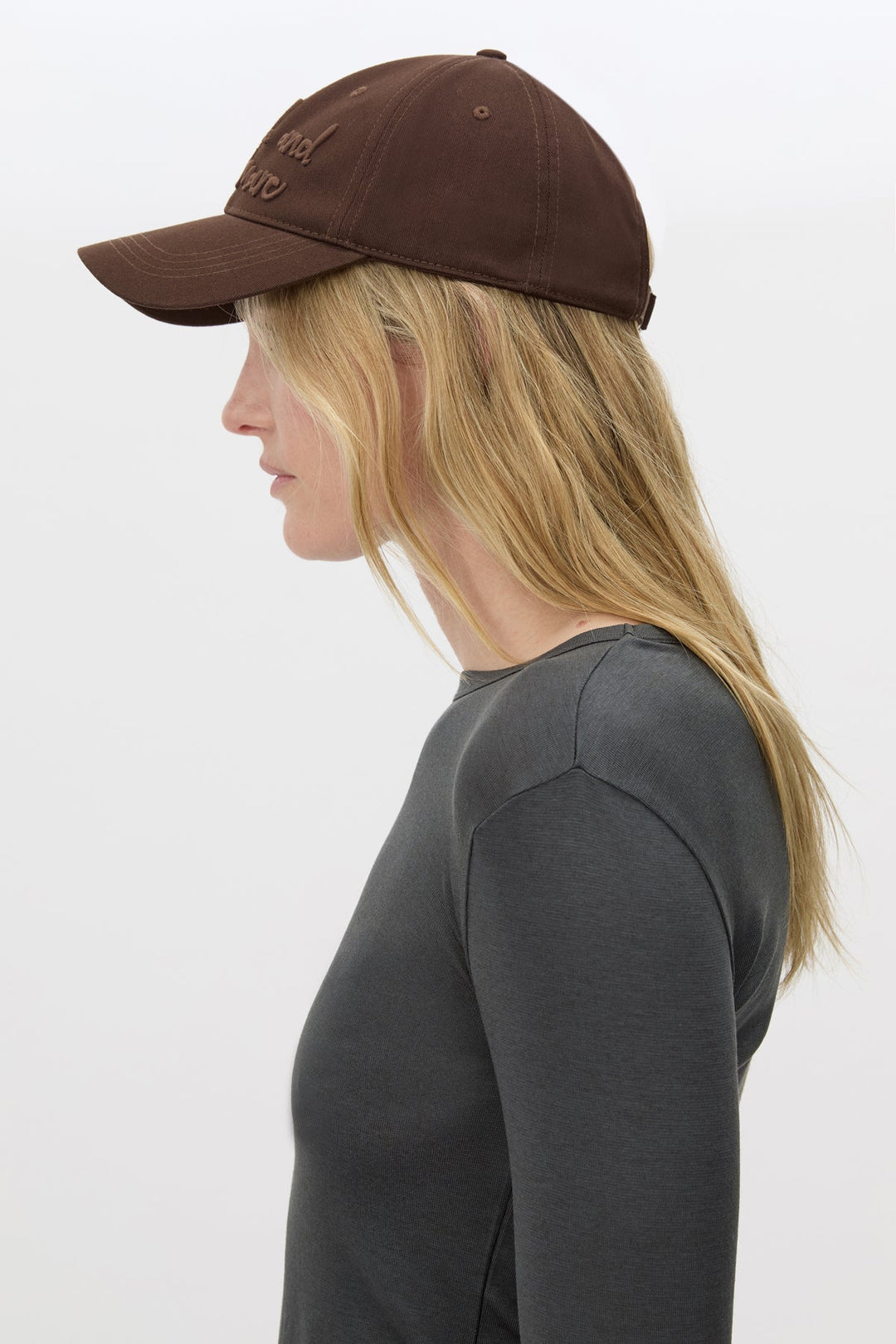 Camilla & Marc | Maren Embroidered Cap - Chocolate