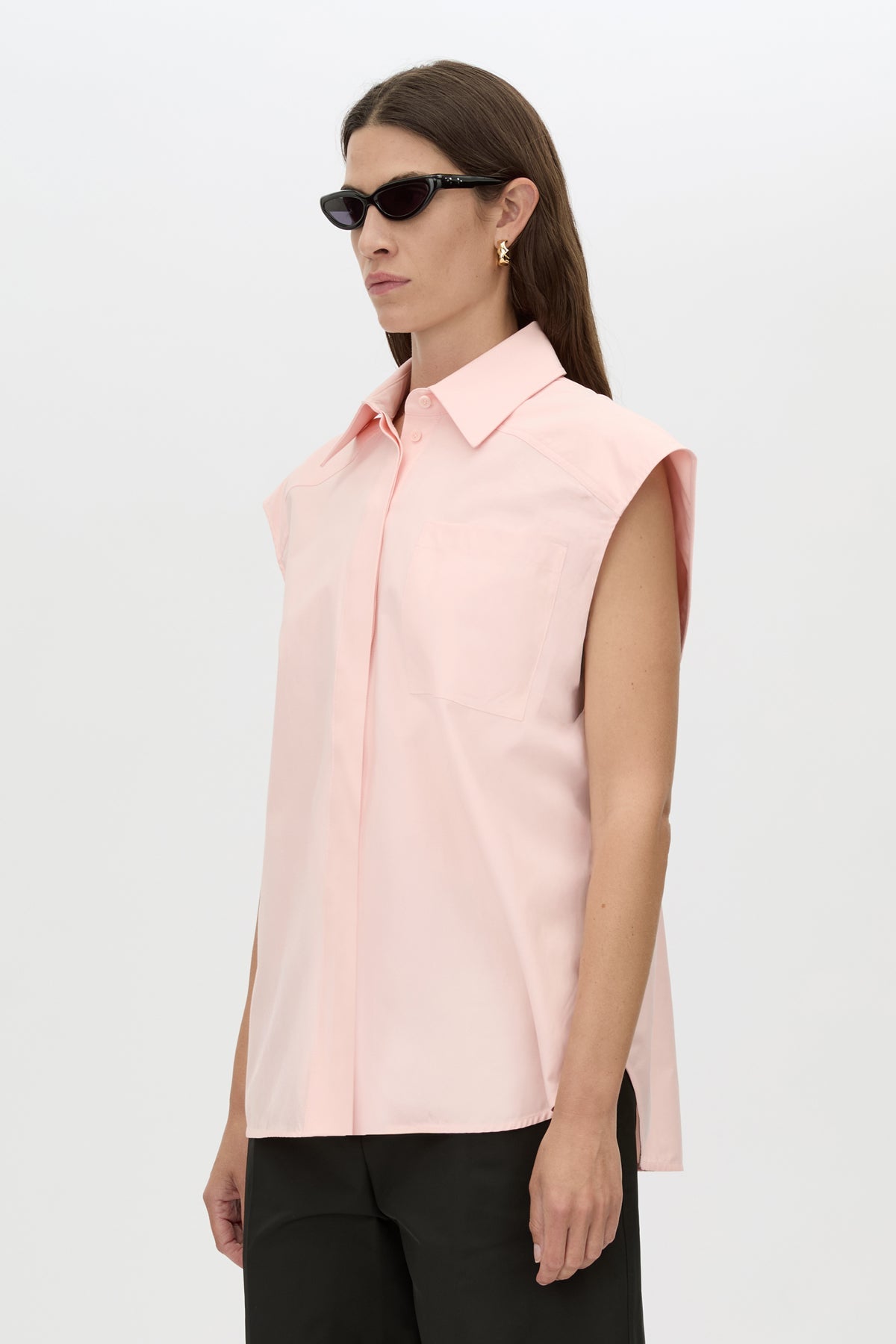 Camilla and Marc | Milo Sleeveless Shirt - Pink Salt
