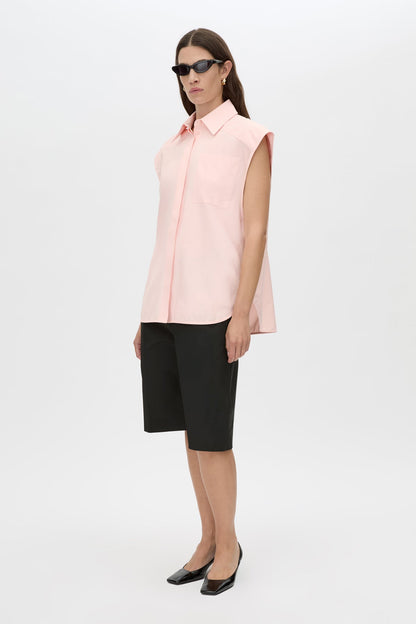 Camilla and Marc | Milo Sleeveless Shirt - Pink Salt