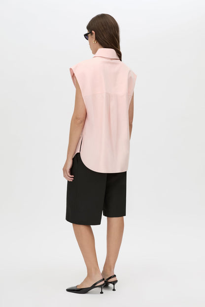 Camilla and Marc | Milo Sleeveless Shirt - Pink Salt