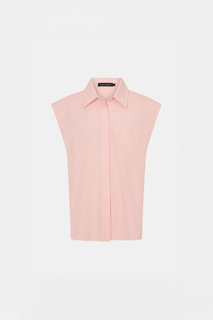 Camilla and Marc | Milo Sleeveless Shirt - Pink Salt