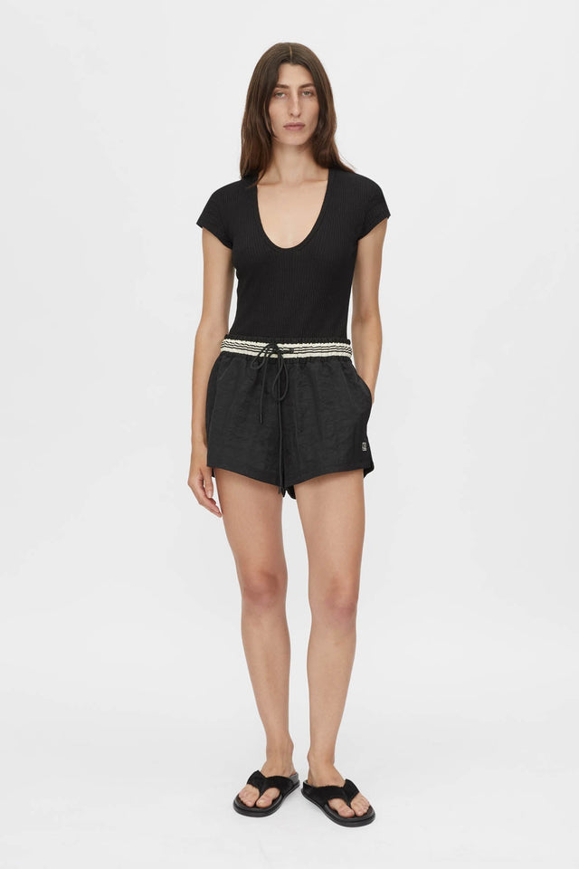 Camilla and Marc | Mimas Monogram Short - Black
