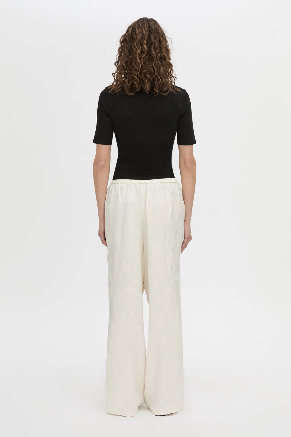 Camilla & Marc | Naidee Satin Relaxed Pant - Ivory