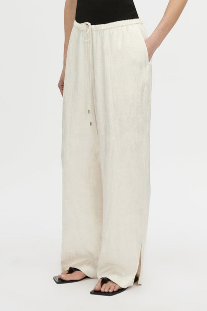 Camilla & Marc | Naidee Satin Relaxed Pant - Ivory