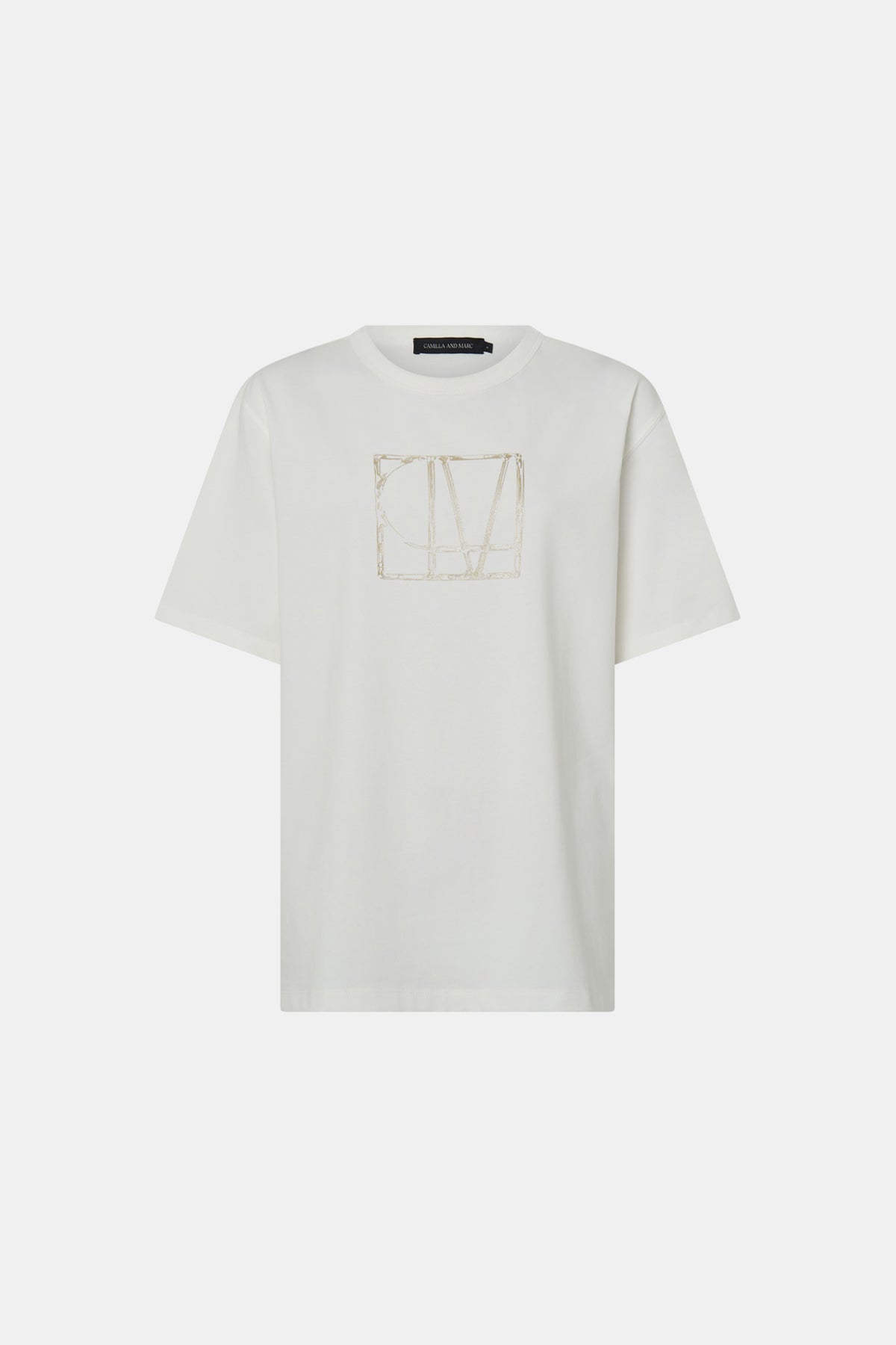 Camilla and Marc | Patina Monogram Tee - Soft White