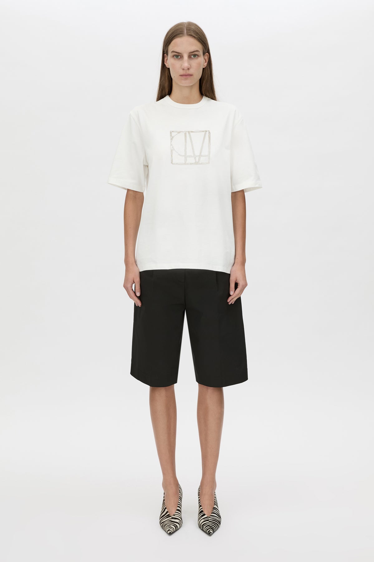 Camilla and Marc | Patina Monogram Tee - Soft White