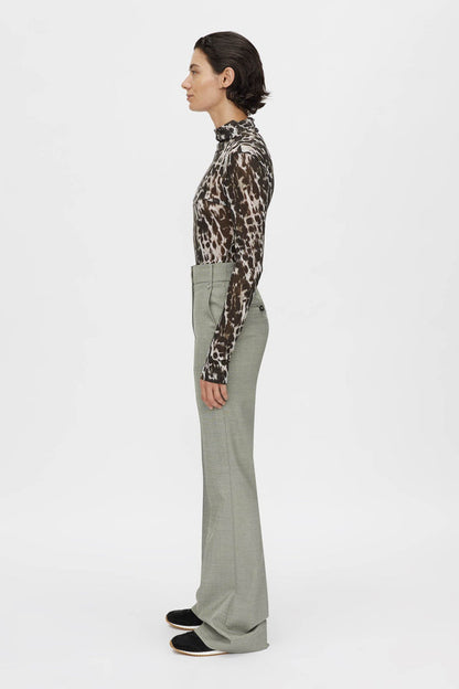 Camilla and Marc | Plumage Long Sleeve Top - Choc Plumage