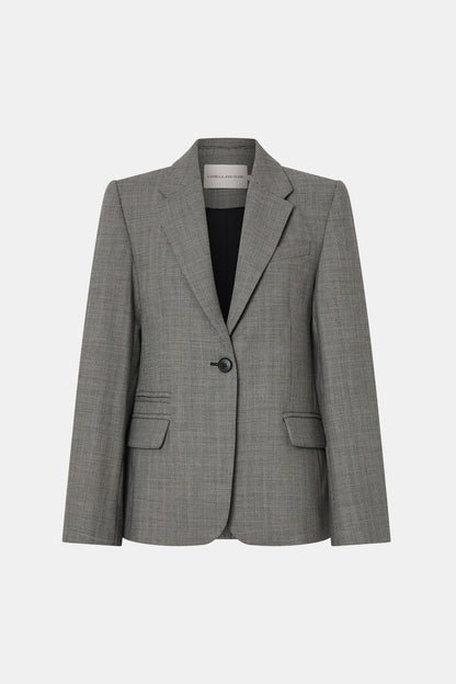 Camilla and Marc | Ren Single Breasted Blazer - Charcoal Herringbone