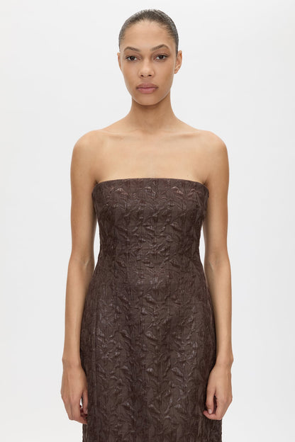 Camilla & Marc | Rennick Strapless Midi Dress - Chocolate