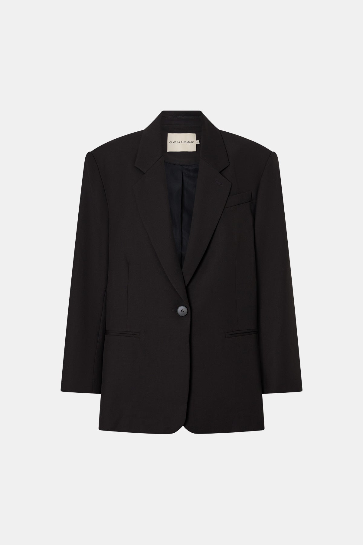 Camilla & Marc | Saxony Oversized Blazer - Espresso Pindot
