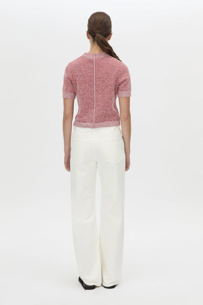 Camilla & Marc | Soleo Textured Knit T.Shirt - Watermelon