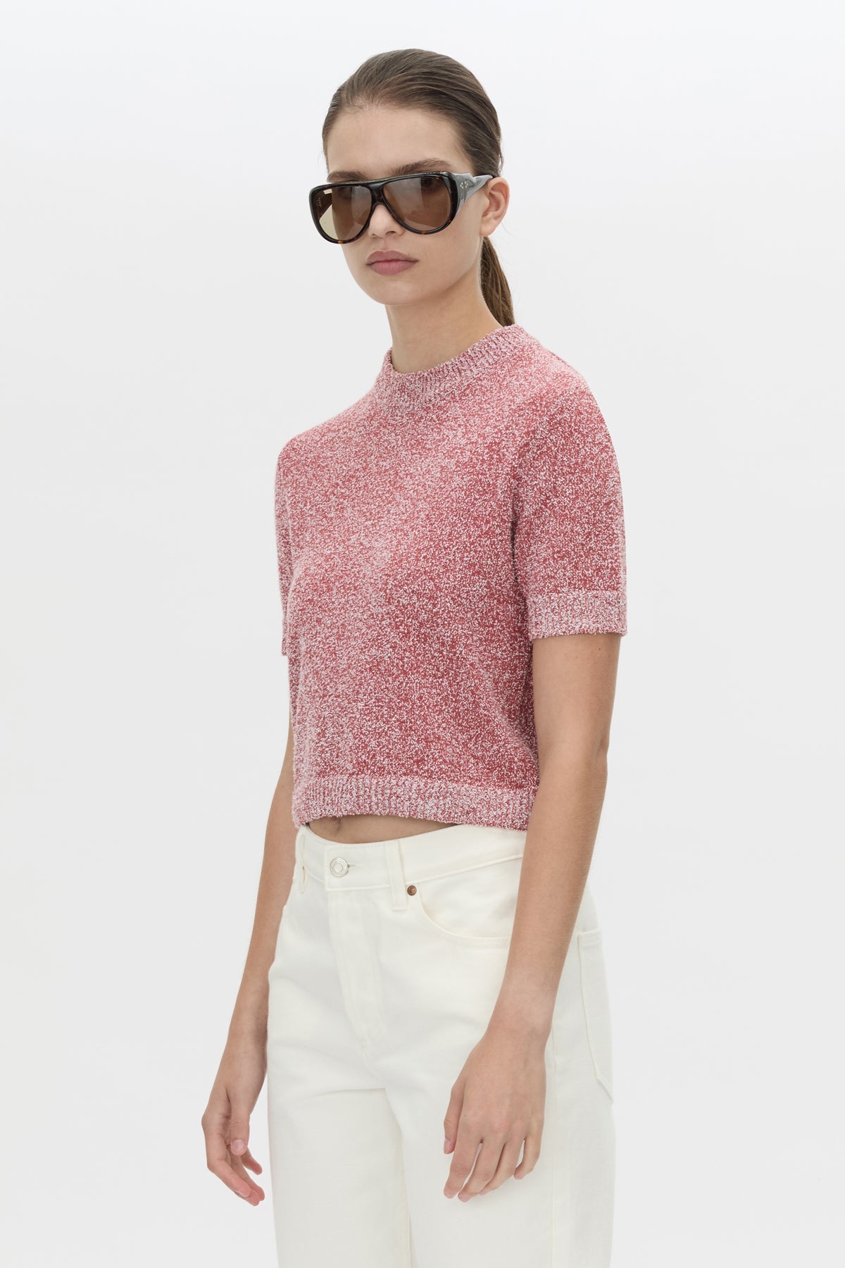 Camilla & Marc | Soleo Textured Knit T.Shirt - Watermelon