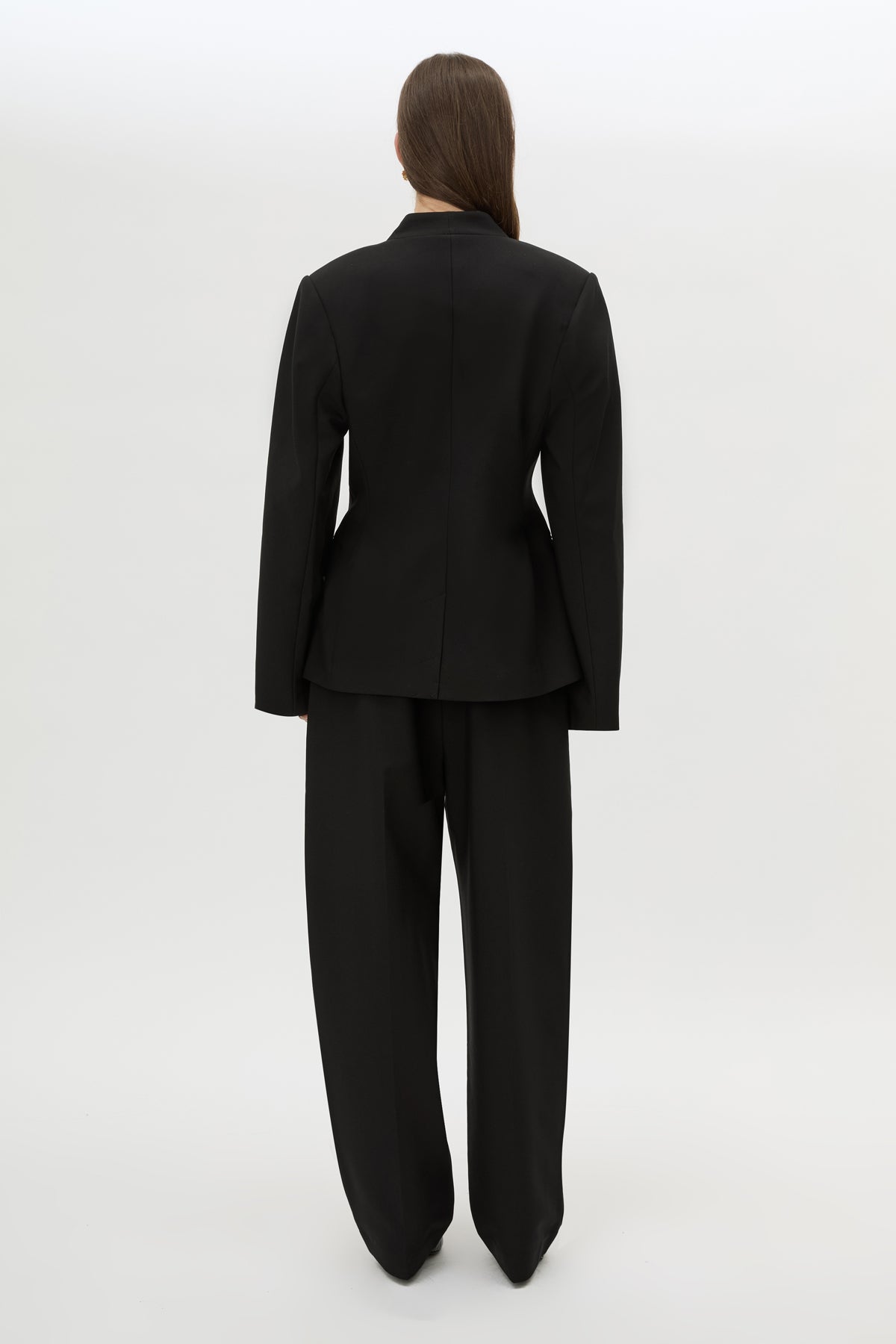 Camilla & Marc | Tala Fitted Collarless Blazer - Black