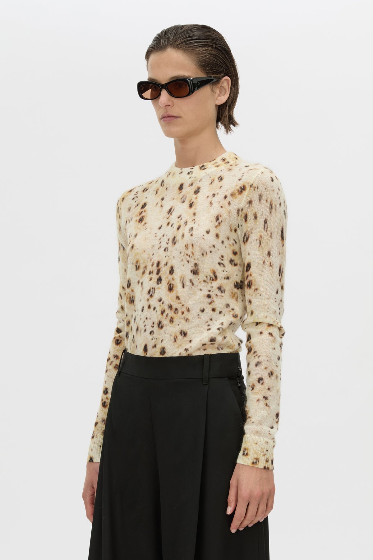 Camilla & Marc | Teneva Printed Knit Sweater - Spot