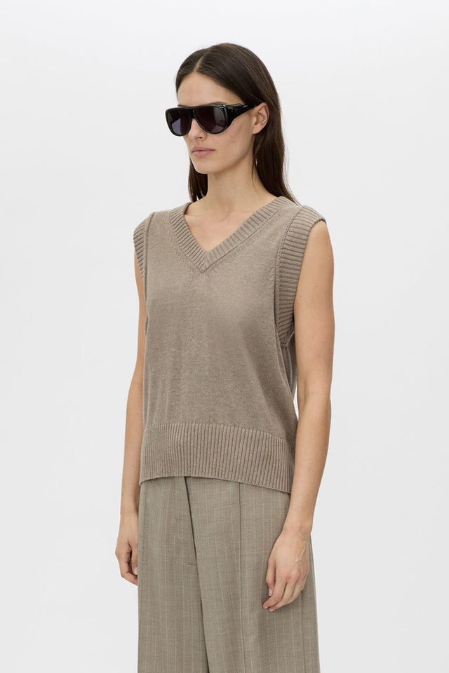 Camilla and Marc | Tori Knit Vest Top - Oat
