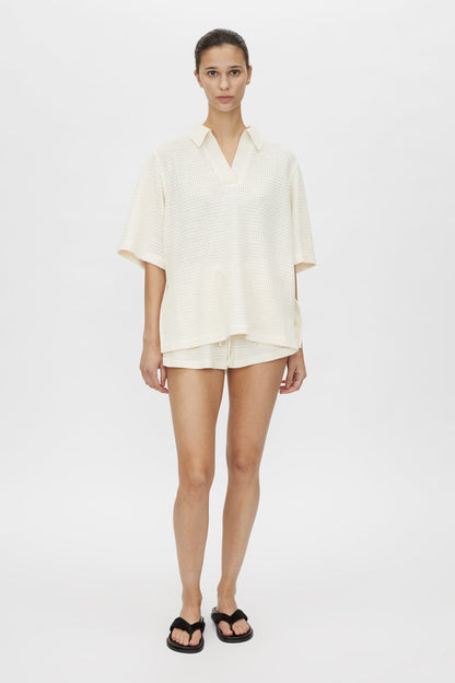 Camilla and Marc | Turrell Collared Tee - Ivory