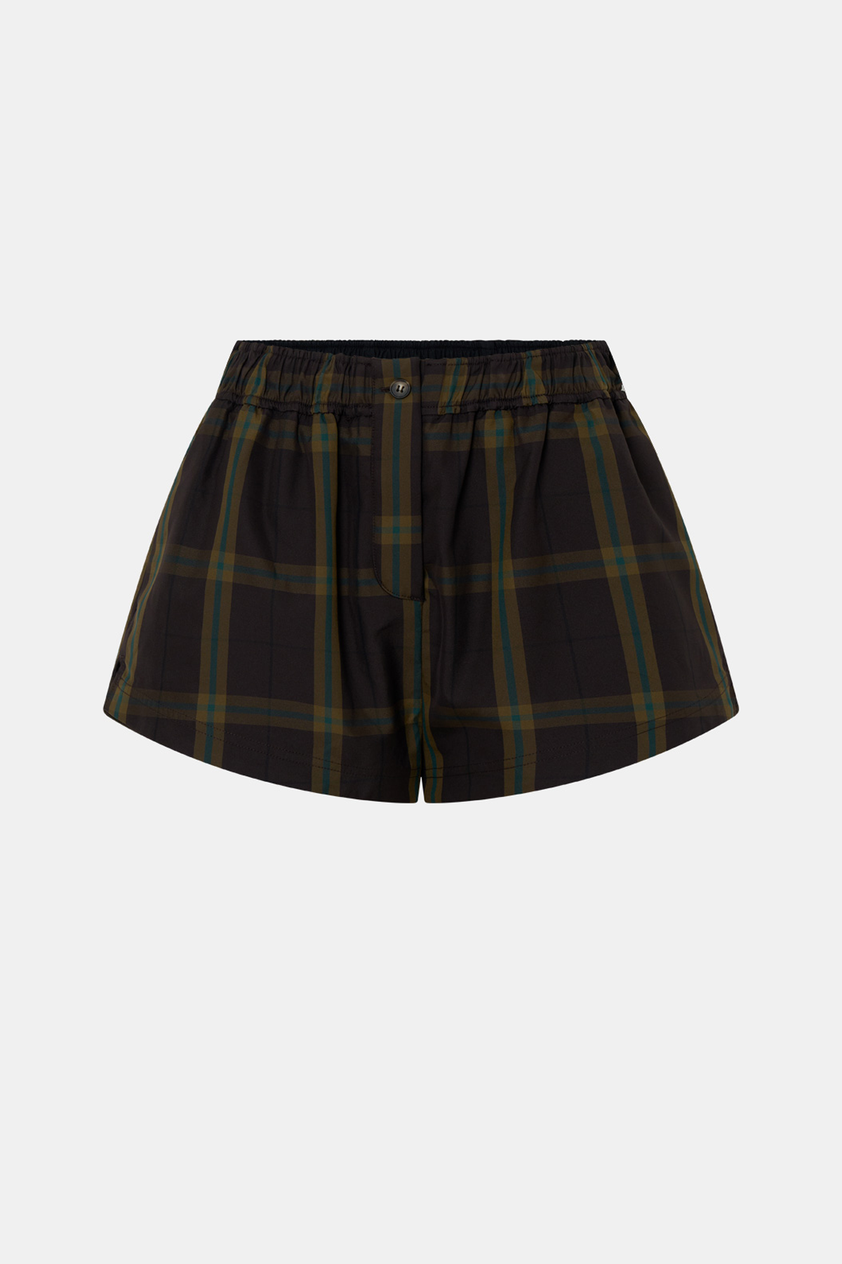 Camilla & Marc | Winton Check Mini Short - Espresso Check