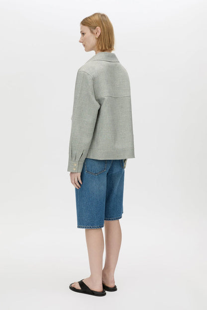 Camilla and Marc | Wright Collared Jacket - Reed Green