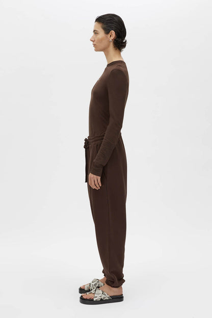 Camilla and Marc | Tia Logo Track Pant - Bitter Chocolate