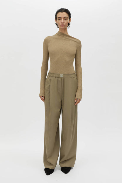 Camilla and Marc | Zeno Monogram Elastic Pant - Khaki