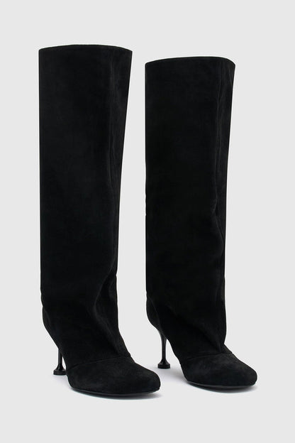 Camilla and Marc | Amber Knee High Boot - Suede Black