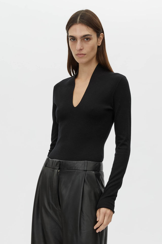 Camilla and Marc | Ashlar Knit Bodysuit - Black