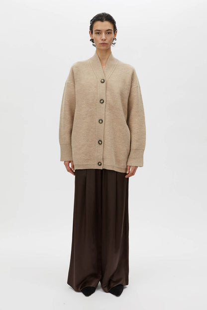 Camilla and Marc | Rohan Boiled Merino Knit Cardigan - Oatmeal Melange