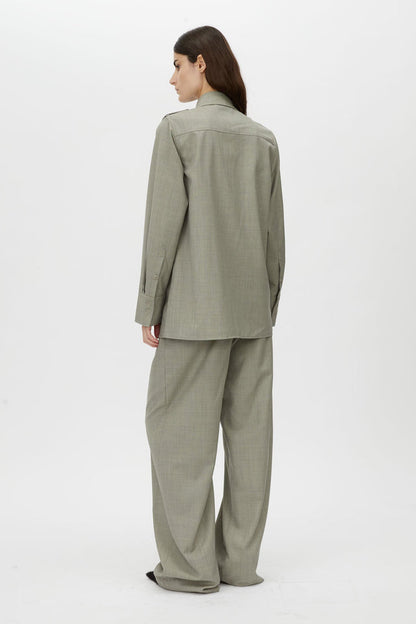 Camilla and Marc | Drew Shirt - Mottled Stone