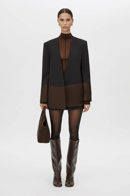 Camilla and Marc | Vault Blazer - Black/Chocolate