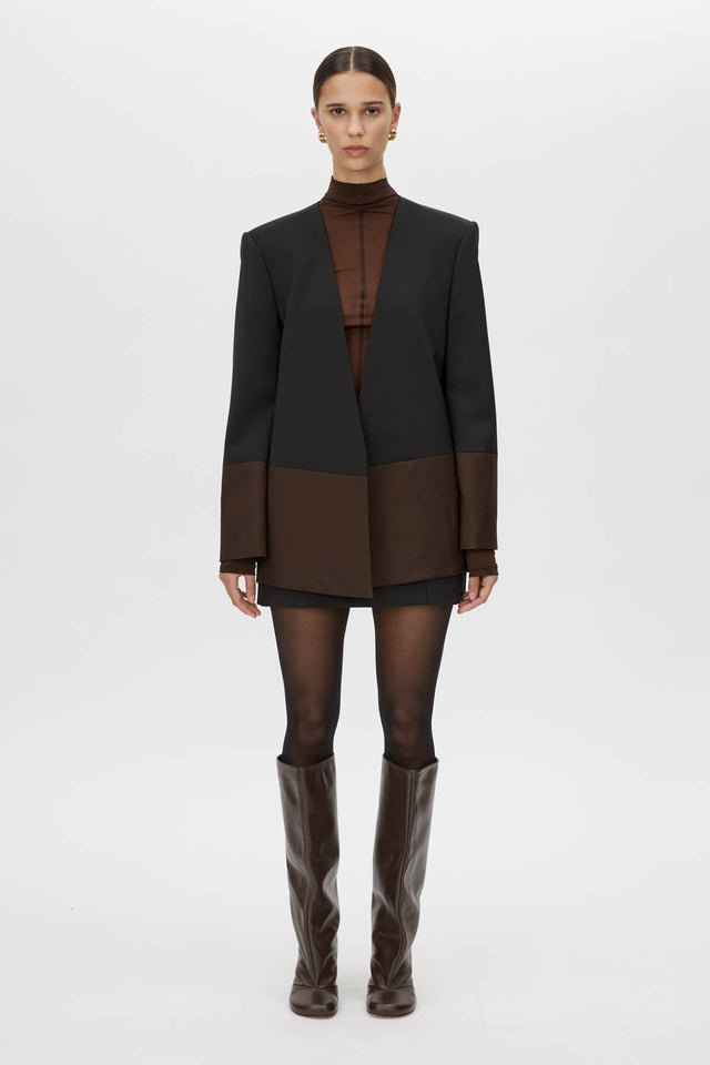 Camilla and Marc | Vault Blazer - Black/Chocolate