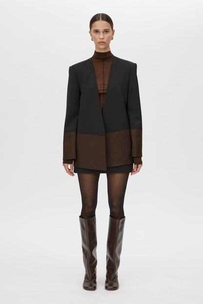Camilla and Marc | Vault Blazer - Black/Chocolate