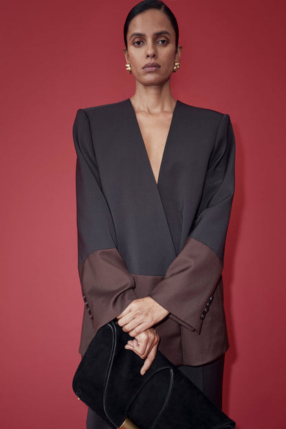 Camilla and Marc | Vault Blazer - Black/Chocolate