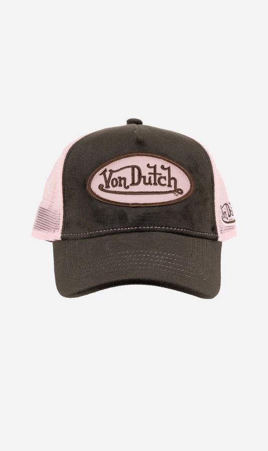 Von Dutch | Velvet Patch Trucker - Brown/Pink