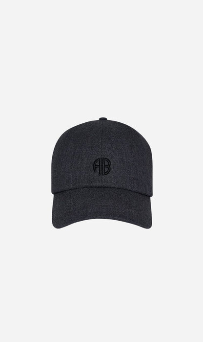 Anine Bing | Jeremy Baseball Cap AB - Dark Heather Grey Wool