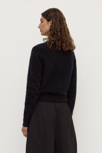 Assembly Label | Carina Merino Wool Long Sleeve Cardigan - Black
