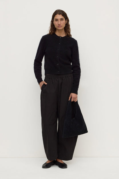 Assembly Label | Carina Merino Wool Long Sleeve Cardigan - Black