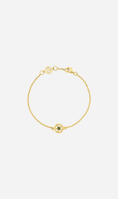 Zoe & Morgan | Manuka Bracelet - Gold/Chrome Diopside