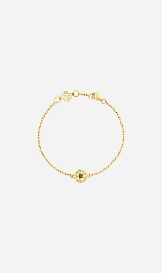Zoe & Morgan | Manuka Bracelet - Gold/Chrome Diopside