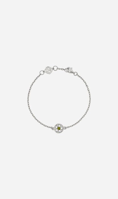 Zoe & Morgan | Manuka Bracelet - Silver/Chrome Diopside
