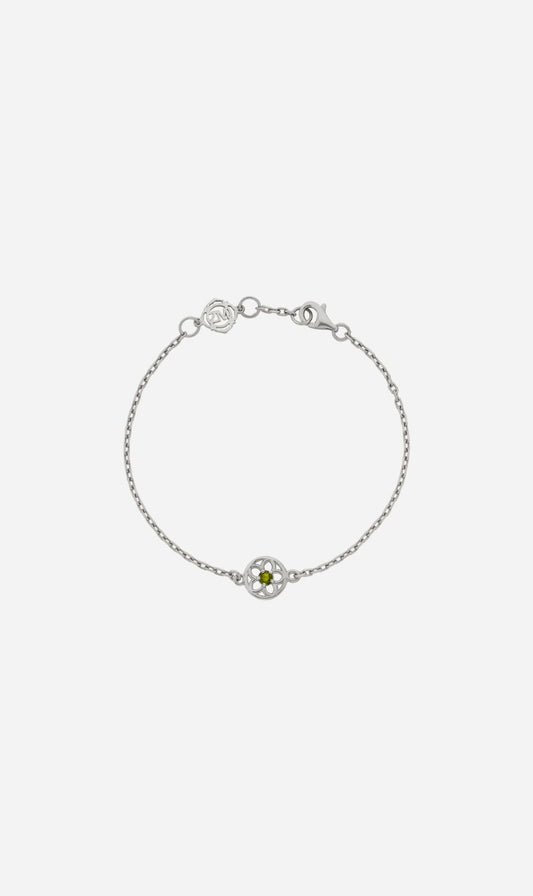 Zoe & Morgan | Manuka Bracelet - Silver/Chrome Diopside