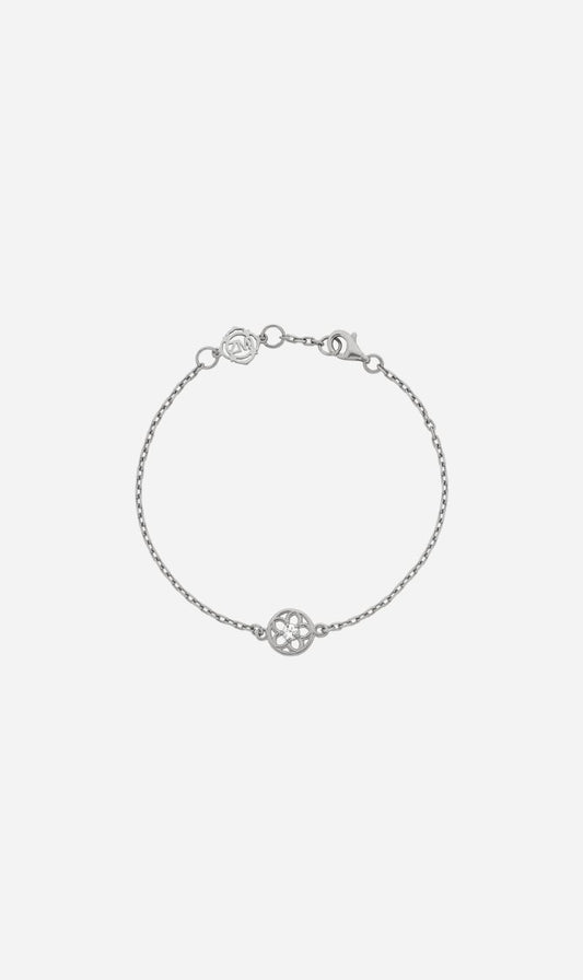 Zoe & Morgan | Manuka Bracelet - Silver/White Zircon