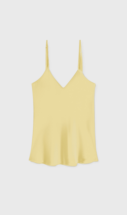 Silk Laundry | Bias Cut Cami - Vanilla Flower