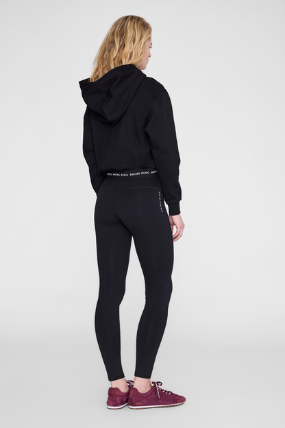 Anine Bing | Dany Cropped Hoodie - Black