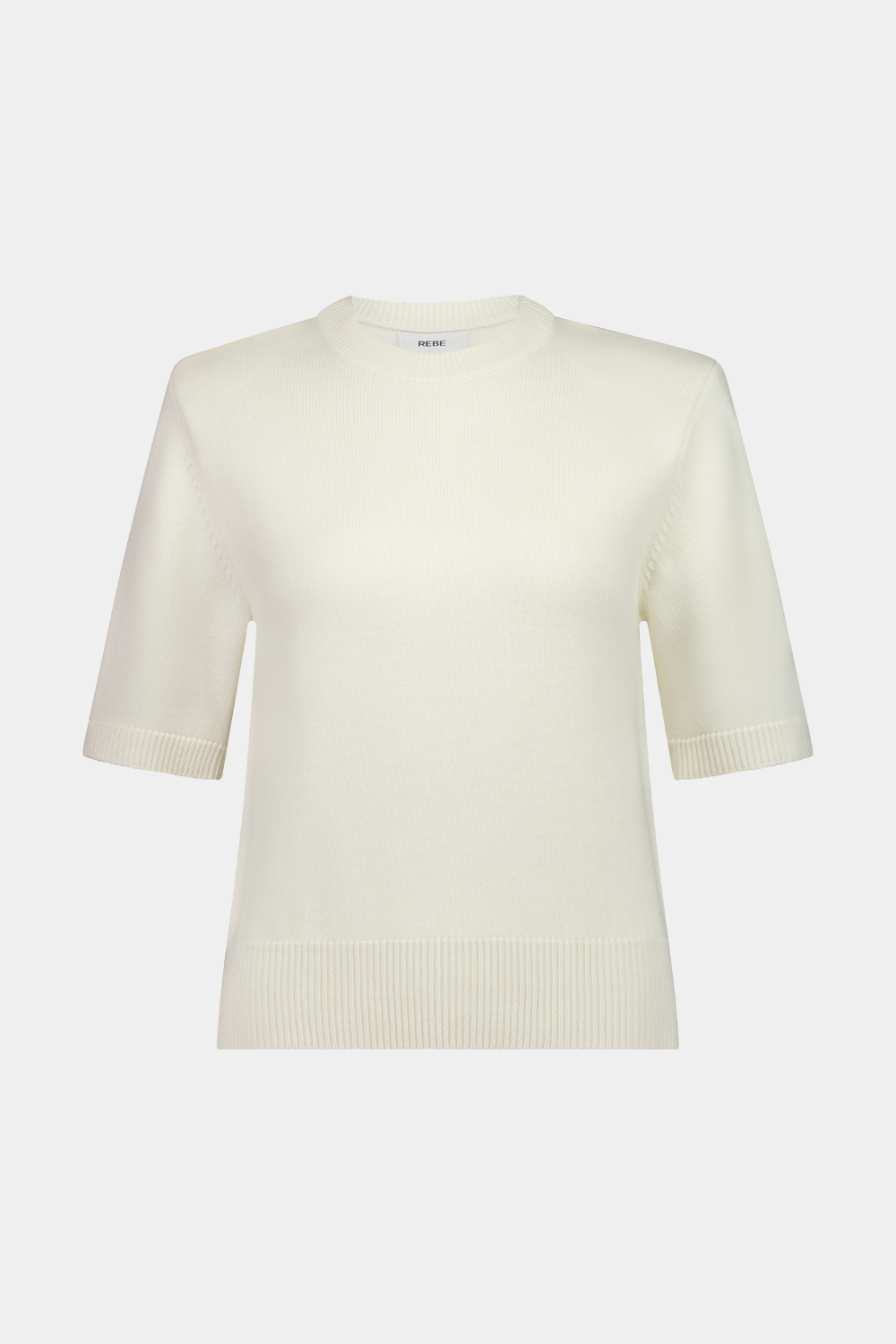Rebe | Short Sleeve Shoulder Knit - Ivory