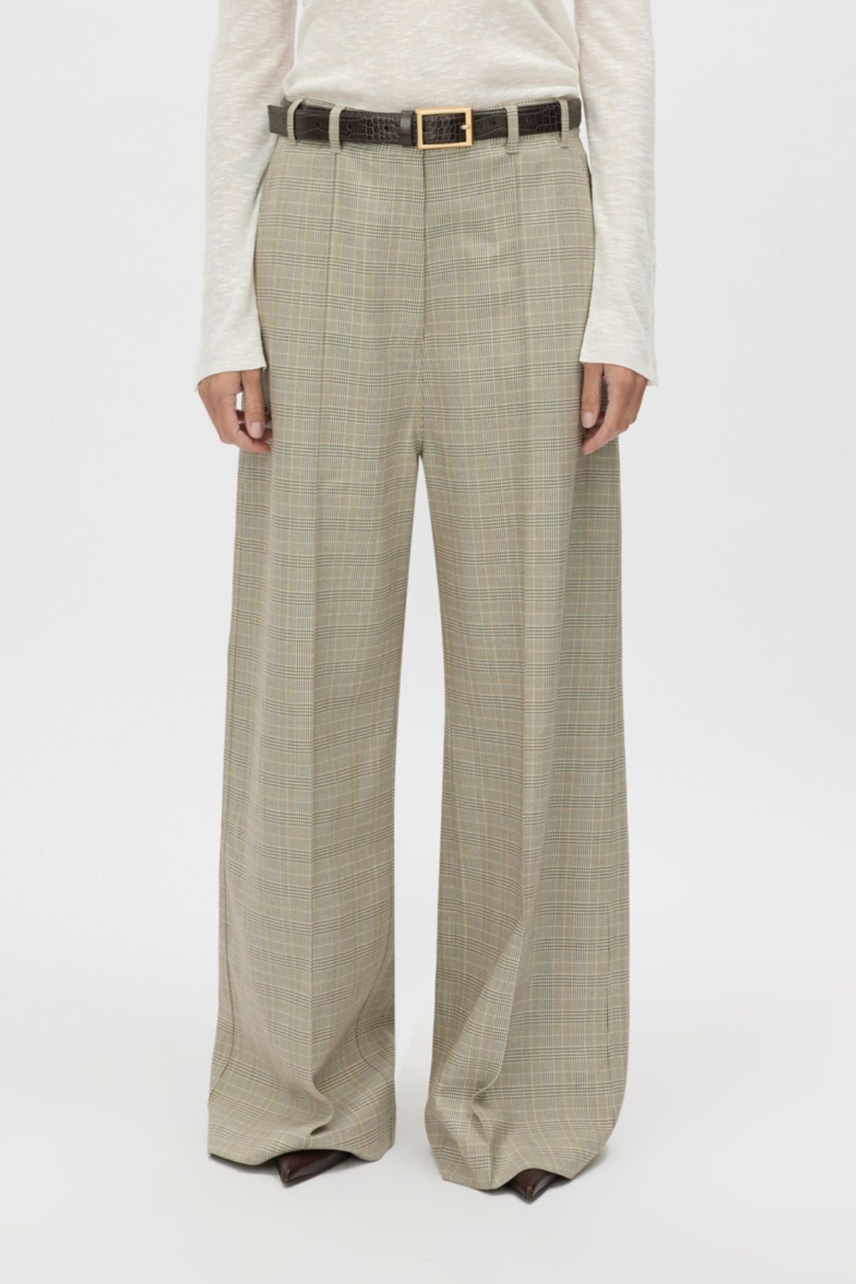 Camilla & Marc | Cassa Check Pant - Taupe Check