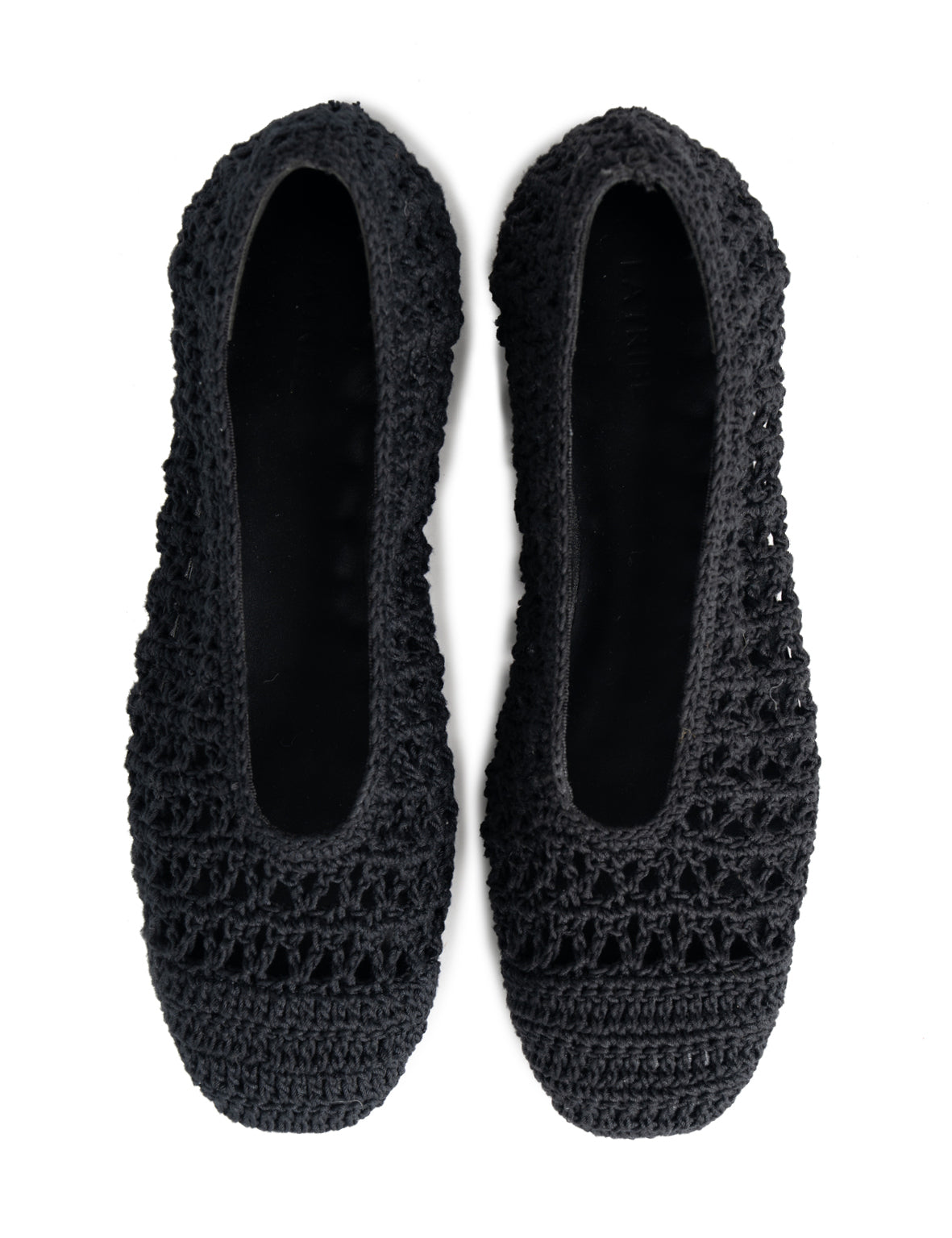 La Tribe | Crochet Ballet Flat - Black