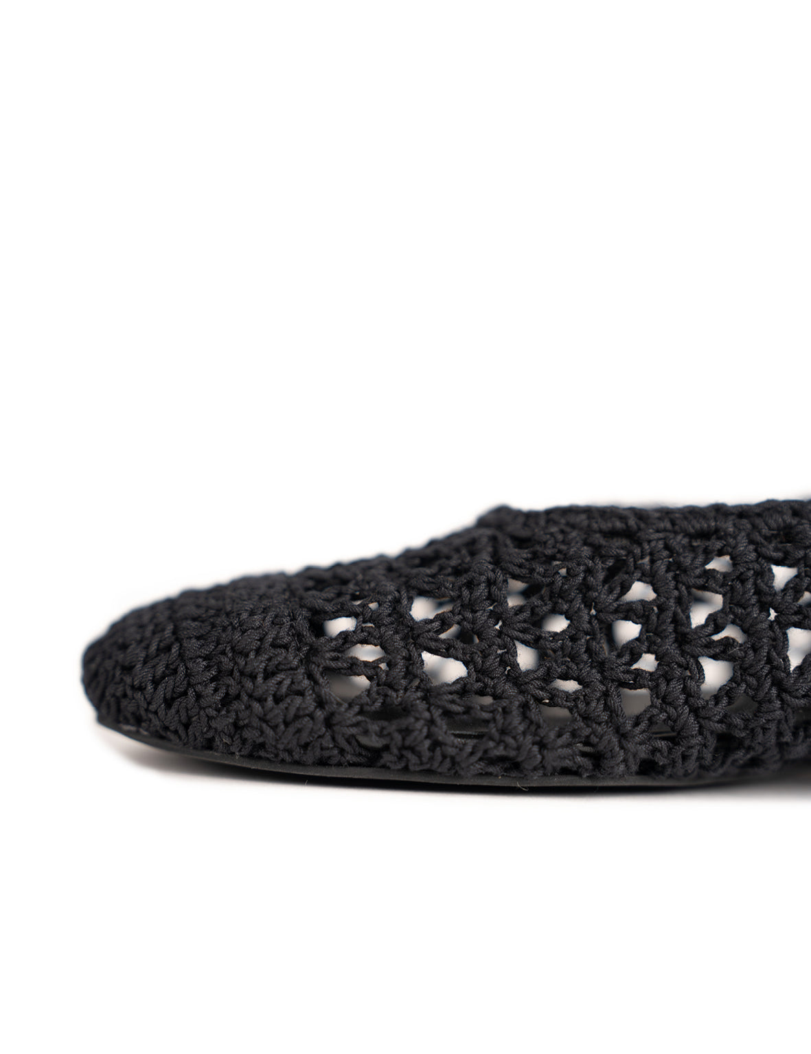 La Tribe | Crochet Ballet Flat - Black