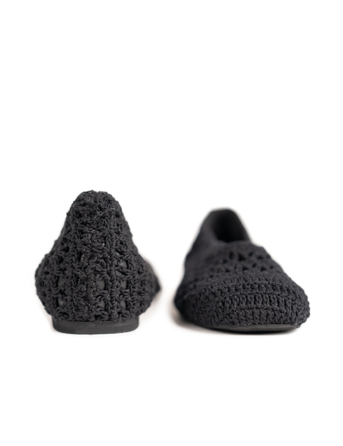 La Tribe | Crochet Ballet Flat - Black